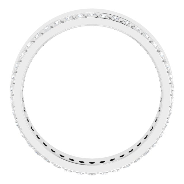 14K White 1/3 CTW Lab-Grown Diamond Accented Band Size 9.5