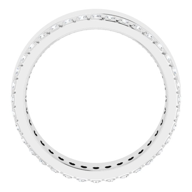 14K White 1/3 CTW Lab-Grown Diamond Accented Band Size 6
