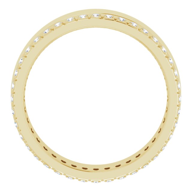 14K Yellow 1/3 CTW Lab-Grown Diamond Accented Band Size 8.5