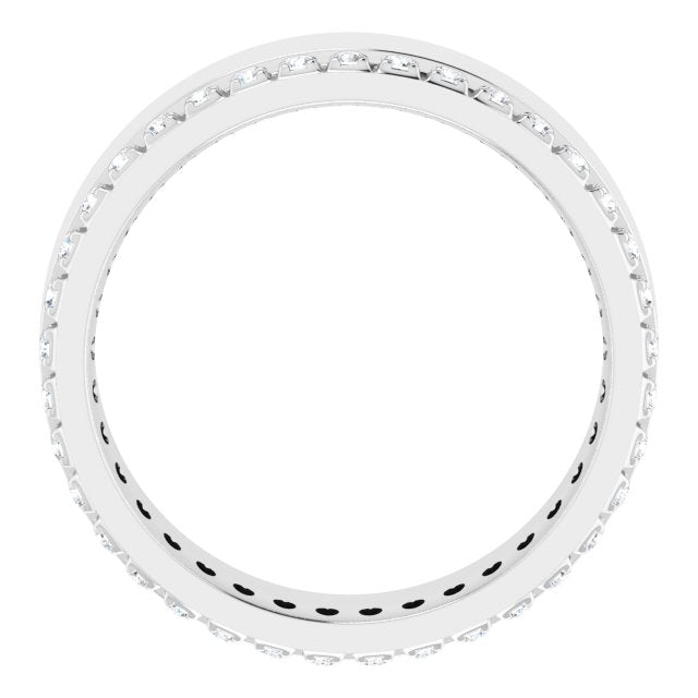 14K White 1/3 CTW Lab-Grown Diamond Accented Band Size 6.5