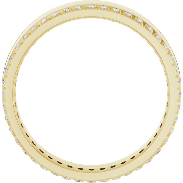 14K Yellow 1/3 CTW Lab-Grown Diamond Accented Band Size 11