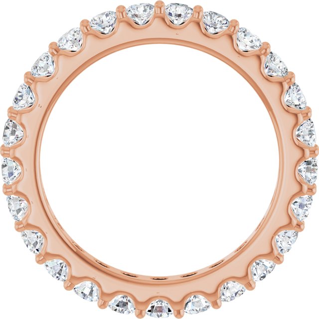 14K Rose 1 3/8 CTW Lab-Grown Diamond Eternity Band