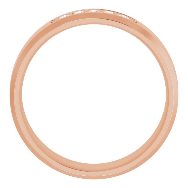 14K Rose 1/6 CTW Lab-Grown Diamond Band