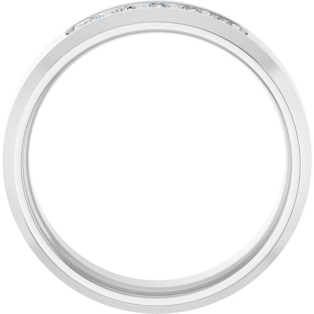 14K White 1/6 CTW Lab-Grown Diamond Band