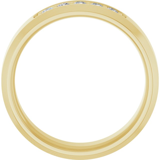 14K Yellow 1/6 CTW Lab-Grown Diamond Band