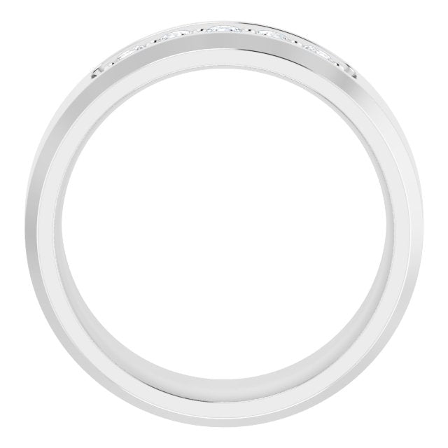 14K White 1/6 CTW Lab-Grown Diamond Band