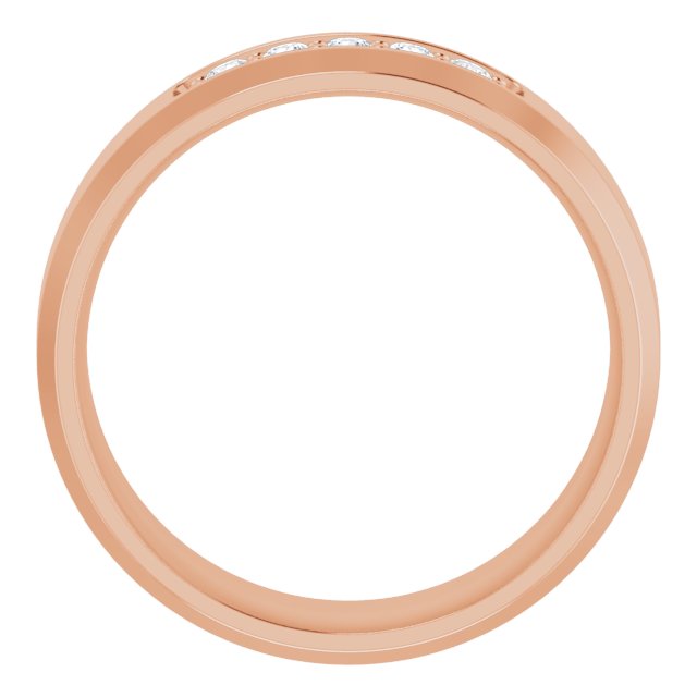 14K Rose 1/6 CTW Lab-Grown Diamond Band