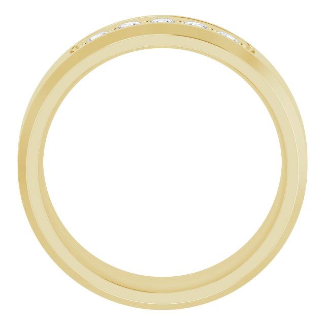 14K Yellow 1/6 CTW Lab-Grown Diamond Band