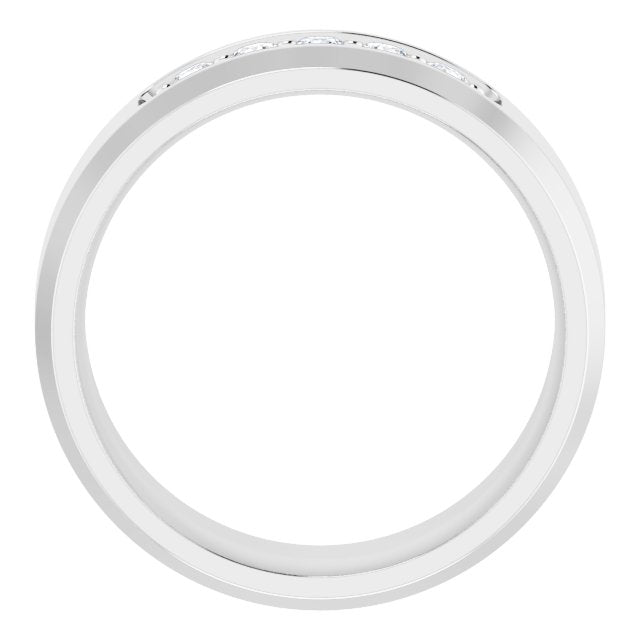 14K White 1/6 CTW Lab-Grown Diamond Band