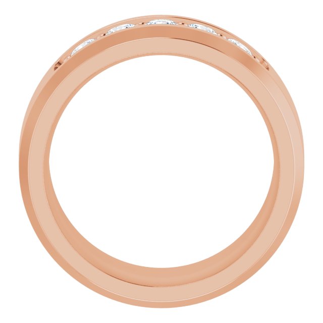 14K Rose 1/2 CTW Lab-Grown Diamond Band