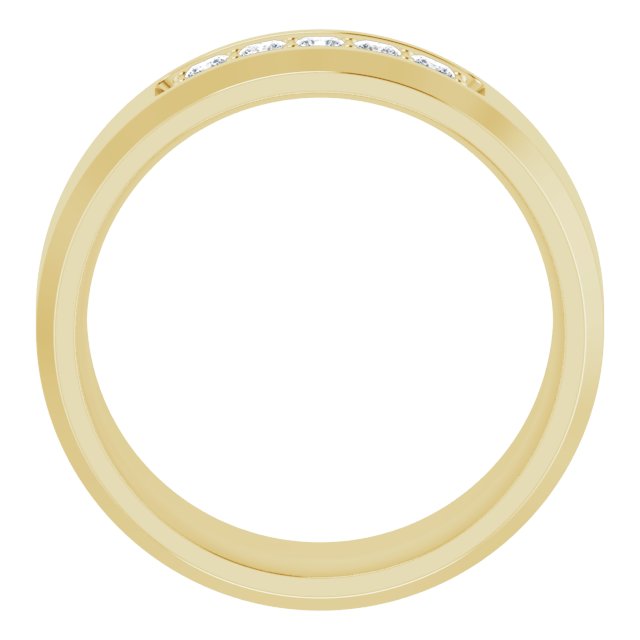 14K Yellow 1/5 CTW Lab-Grown Diamond Band
