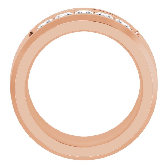 14K Rose 3/4 CTW Lab-Grown Diamond Band