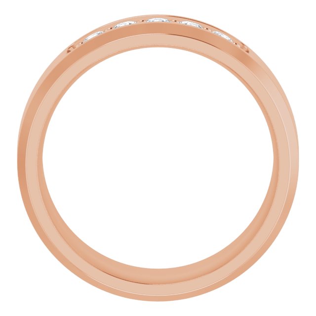 14K Rose 1/6 CTW Lab-Grown Diamond Band