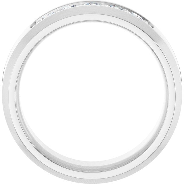 14K White 1/6 CTW Lab-Grown Diamond Band