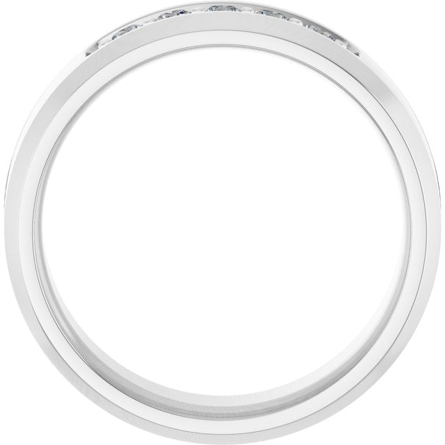 14K White 1/6 CTW Lab-Grown Diamond Band