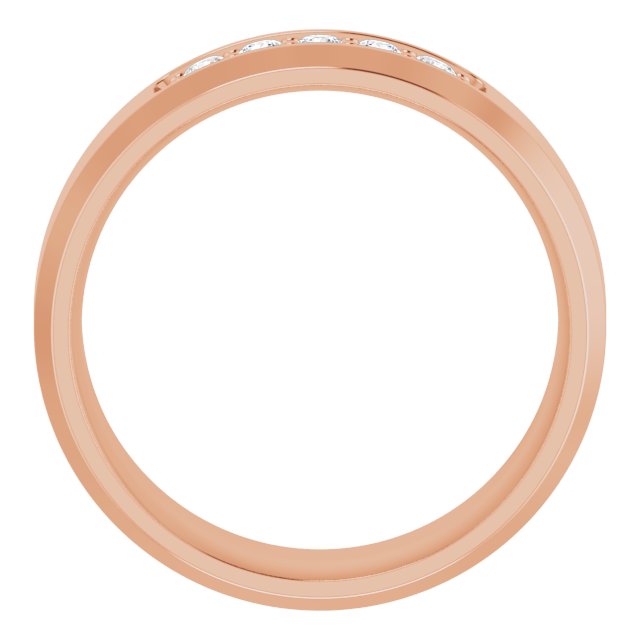 14K Rose 1/6 CTW Lab-Grown Diamond Band