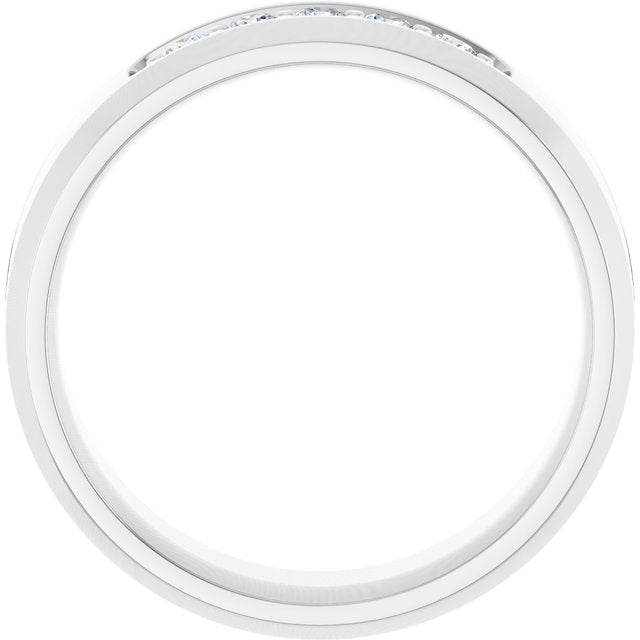 14K White 1/6 CTW Lab-Grown Diamond Band