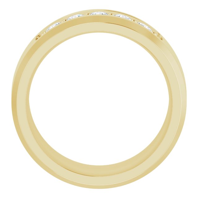 14K Yellow 1/2 CTW Lab-Grown Diamond Band