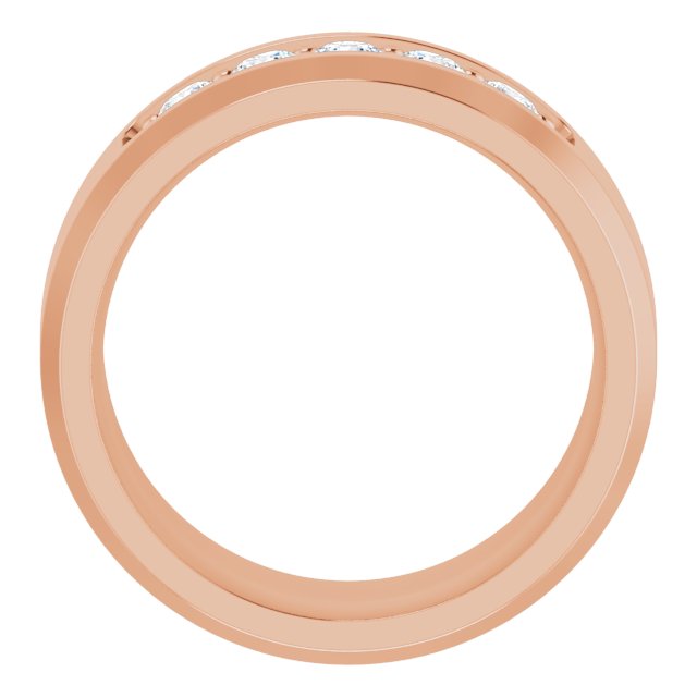 14K Rose 1/2 CTW Lab-Grown Diamond Band