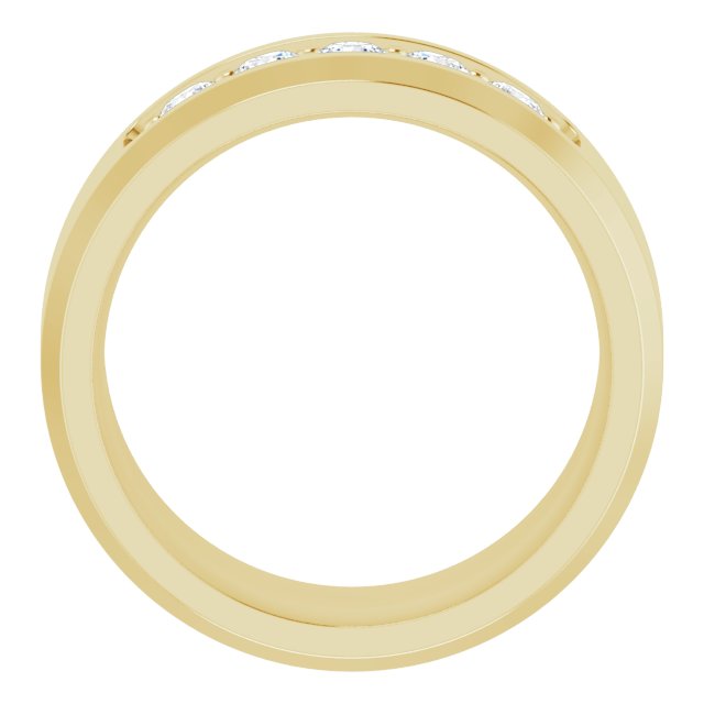 14K Yellow 1/2 CTW Lab-Grown Diamond Band