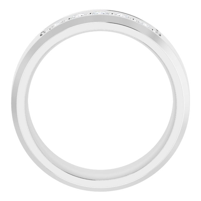 14K White 1/6 CTW Lab-Grown Diamond Band