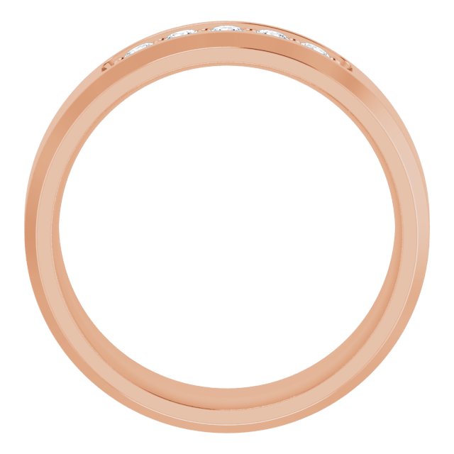 14K Rose 1/6 CTW Lab-Grown Diamond Band