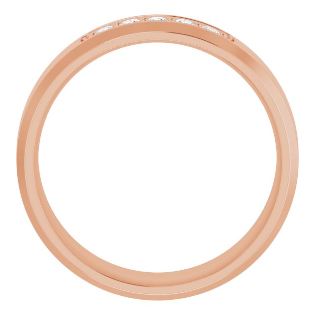 14K Rose 1/6 CTW Lab-Grown Diamond Band