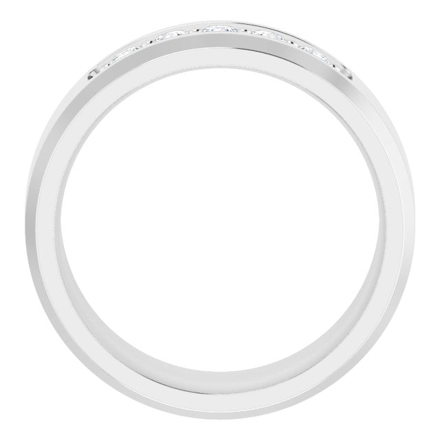 14K White 1/2 CTW Lab-Grown Diamond Band