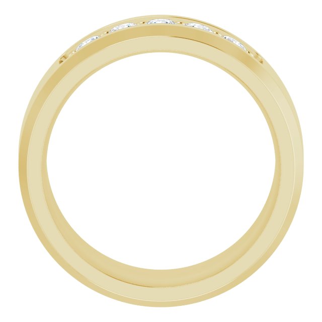 14K Yellow 1/2 CTW Lab-Grown Diamond Band