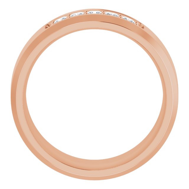 14K Rose 1/5 CTW Lab-Grown Diamond Band