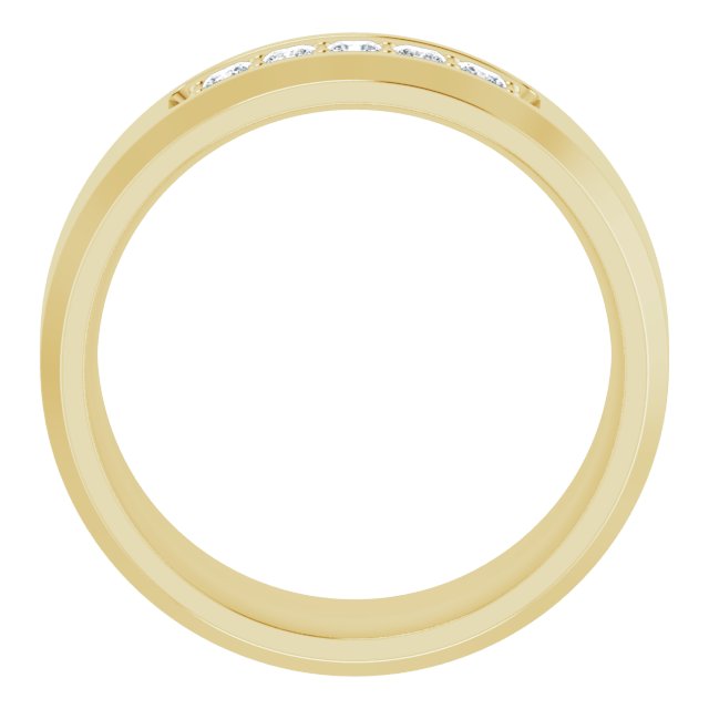 14K Yellow 1/5 CTW Lab-Grown Diamond Band
