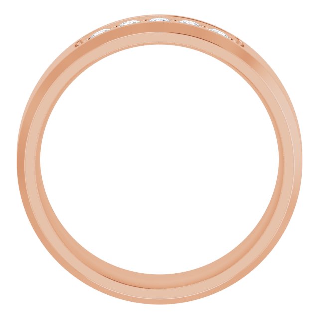 14K Rose 1/6 CTW Lab-Grown Diamond Band