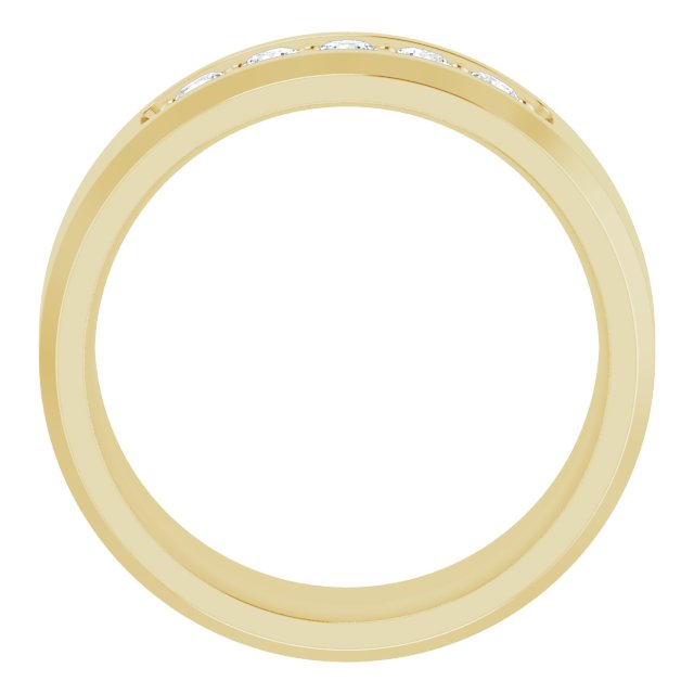 14K Yellow 1/2 CTW Lab-Grown Diamond Band
