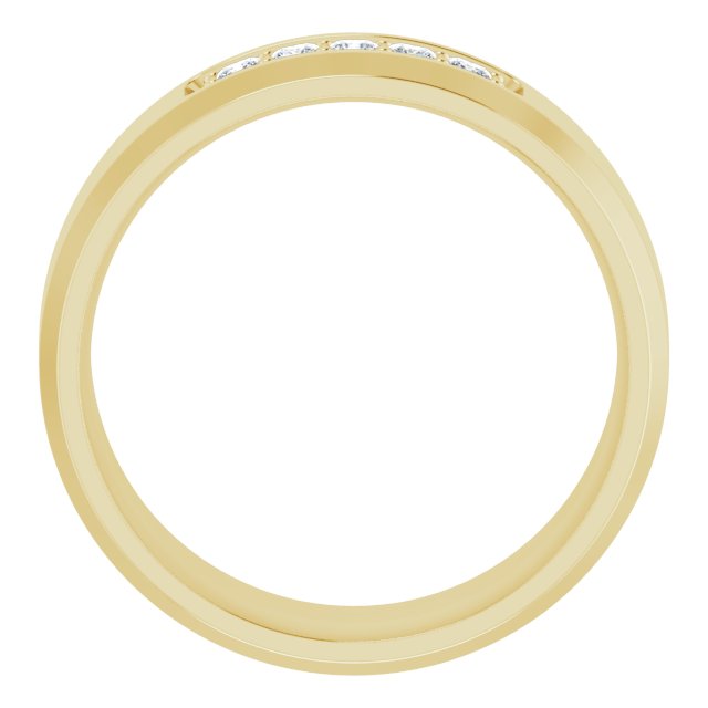 14K Yellow 1/5 CTW Lab-Grown Diamond Band
