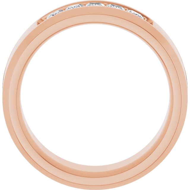 14K Rose 1/2 CTW Lab-Grown Diamond Band