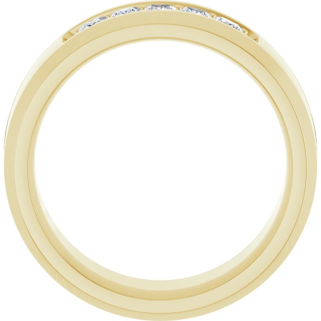 14K Yellow 1/2 CTW Lab-Grown Diamond Band