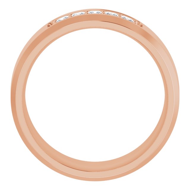 14K Rose 1/5 CTW Lab-Grown Diamond Band