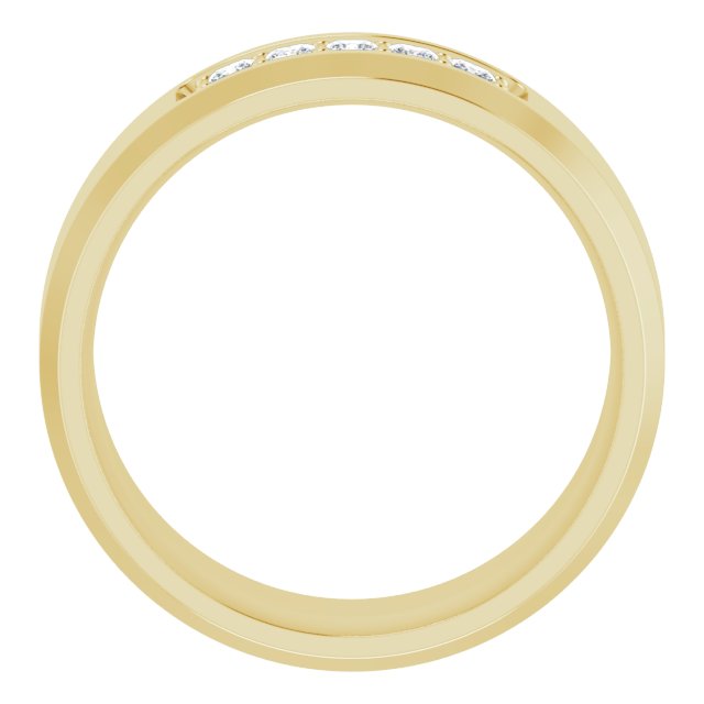 14K Yellow 1/5 CTW Lab-Grown Diamond Band
