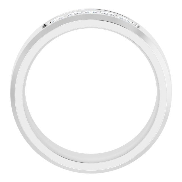 14K White 1/2 CTW Lab-Grown Diamond Band
