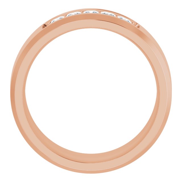 14K Rose 1/2 CTW Lab-Grown Diamond Band