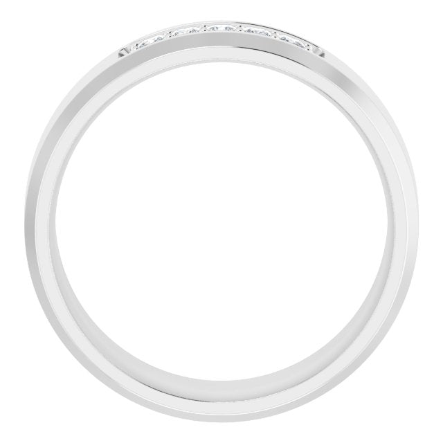 14K White 1/5 CTW Lab-Grown Diamond Band