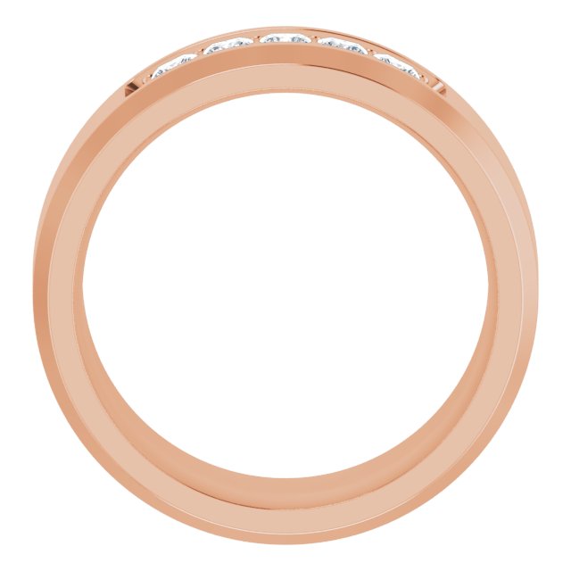 14K Rose 1/2 CTW Lab-Grown Diamond Band
