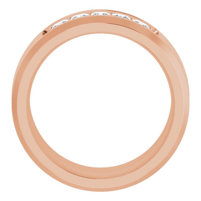 14K Rose 1/2 CTW Lab-Grown Diamond Band