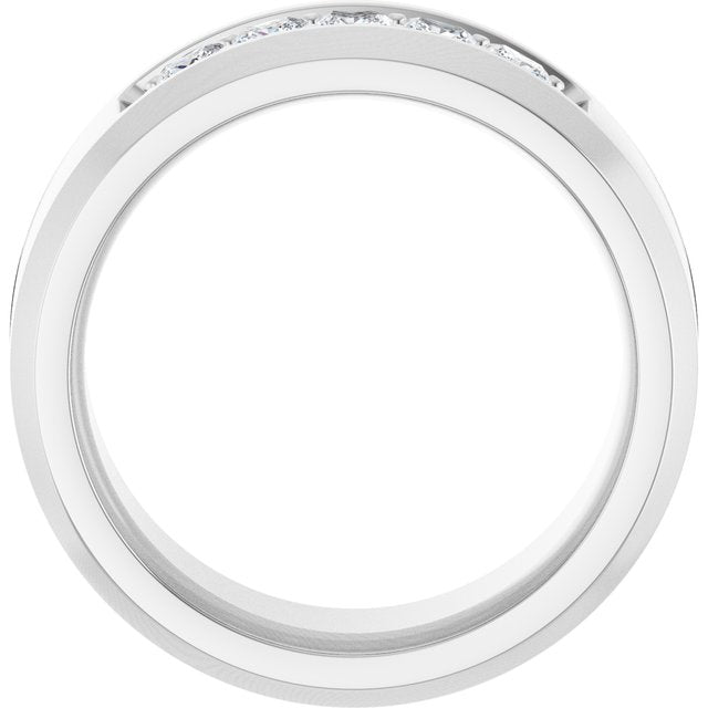 14K White 1/2 CTW Lab-Grown Diamond Band