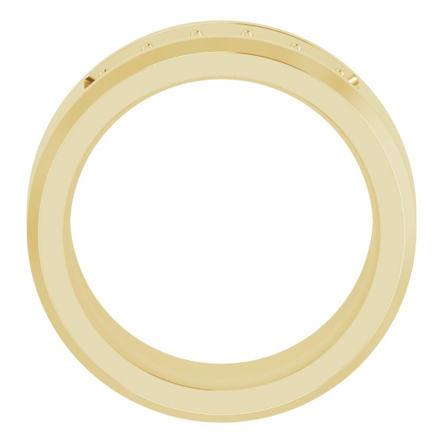 14K Yellow 3/4 CTW Lab-Grown Diamond Band