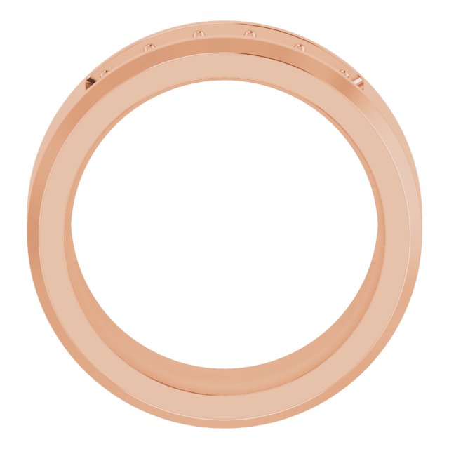 14K Rose 3/4 CTW Lab-Grown Diamond Band