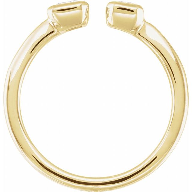 14K Yellow 1 CTW Lab-Grown Diamond Two-Stone Ring
