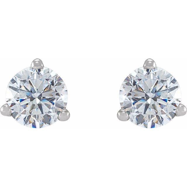 14K White 1/2 CTW Lab-Grown Diamond Earrings