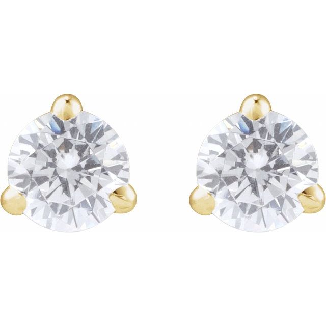 14K Yellow 1/4 CTW Lab-Grown Diamond Cocktail-Style Stud Earrings