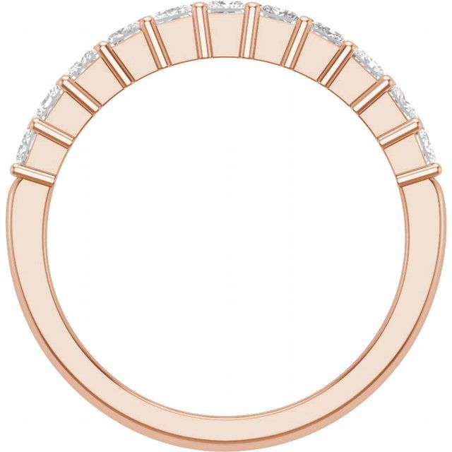 14K Rose 2 CTW Lab-Grown Diamond Anniversary Band